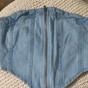 Denim Corset Top
